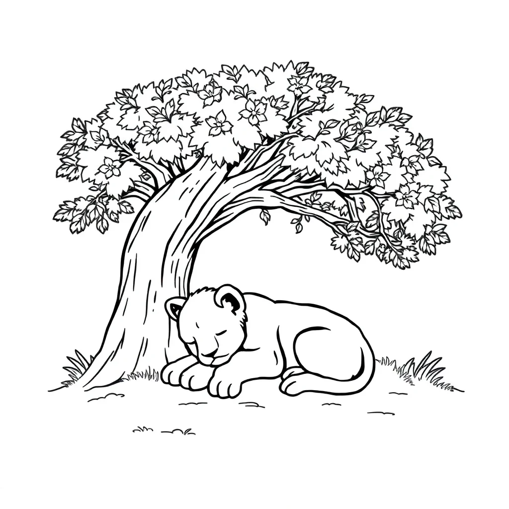 Animals coloring page