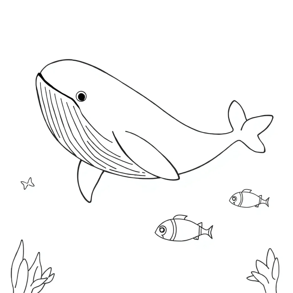 Ocean coloring page preview