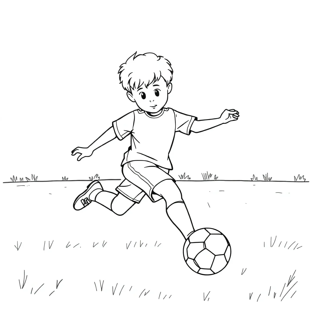 Sports coloring page preview